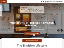 Tablet Screenshot of myenvisioneyecare.com
